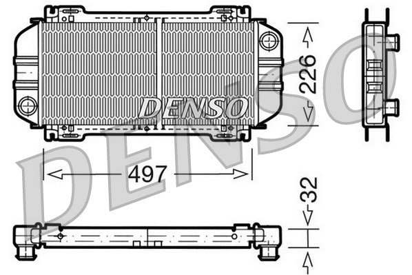 DRM10033 DENSO Радиатор, охлаждение двигателя (фото 1)