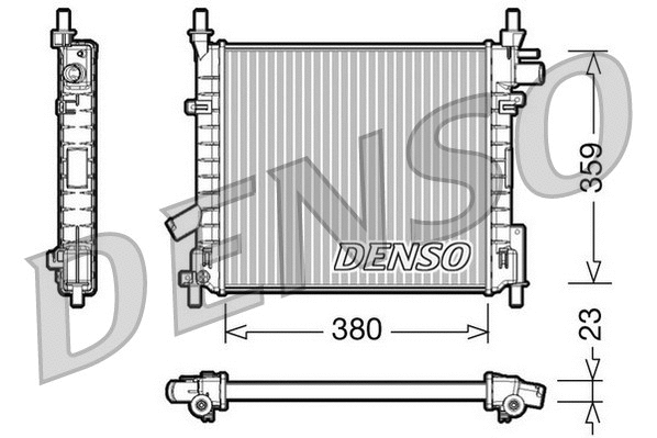 DRM10062 DENSO Радиатор, охлаждение двигателя (фото 1)