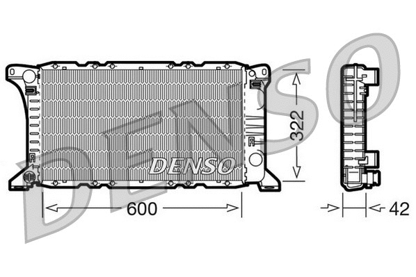 DRM10091 DENSO Радиатор, охлаждение двигателя (фото 1)