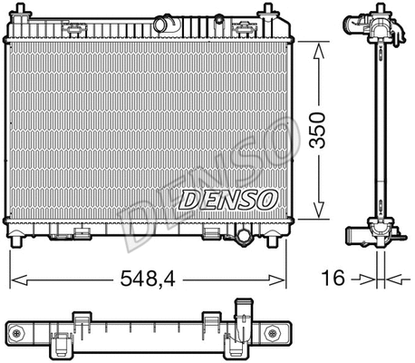 DRM10113 DENSO Радиатор, охлаждение двигателя (фото 1)