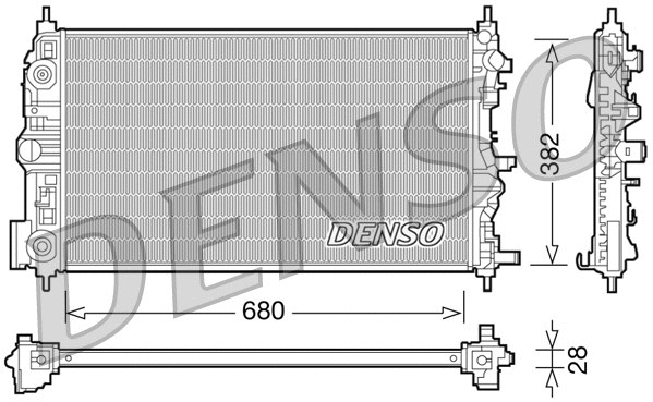 DRM15006 DENSO Радиатор, охлаждение двигателя (фото 1)