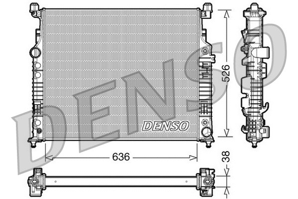 DRM17007 DENSO Радиатор, охлаждение двигателя (фото 1)