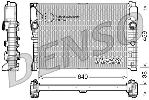 DRM17014 DENSO Радиатор, охлаждение двигателя (фото 1)