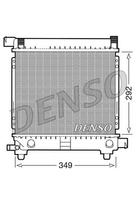 DRM17027 DENSO Радиатор, охлаждение двигателя (фото 1)
