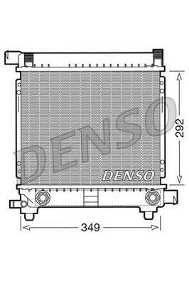 DRM17028 DENSO Радиатор, охлаждение двигателя (фото 1)
