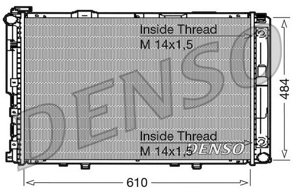 DRM17039 DENSO Радиатор, охлаждение двигателя (фото 1)