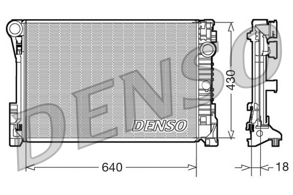 DRM17111 DENSO Радиатор, охлаждение двигателя (фото 1)
