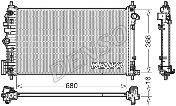 DRM20007 DENSO Радиатор, охлаждение двигателя (фото 1)