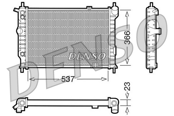 DRM20012 DENSO Радиатор, охлаждение двигателя (фото 1)