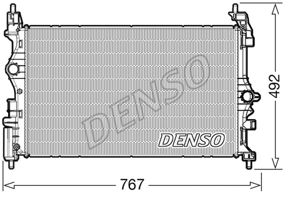 DRM20019 DENSO Радиатор, охлаждение двигателя (фото 1)