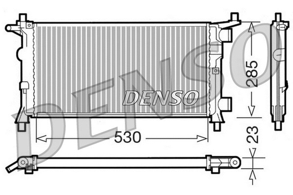 DRM20041 DENSO Радиатор, охлаждение двигателя (фото 1)