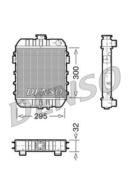 DRM20060 DENSO Радиатор, охлаждение двигателя (фото 1)