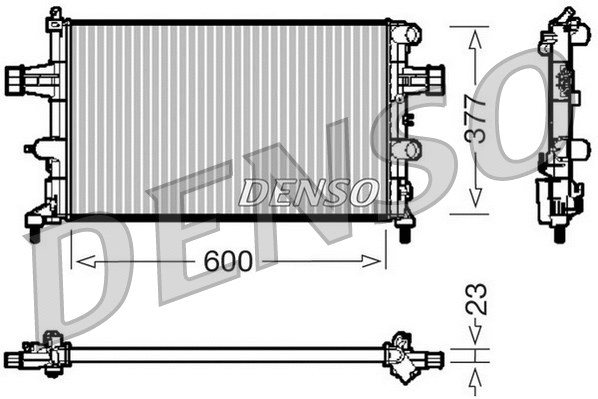 DRM20081 DENSO Радиатор, охлаждение двигателя (фото 1)