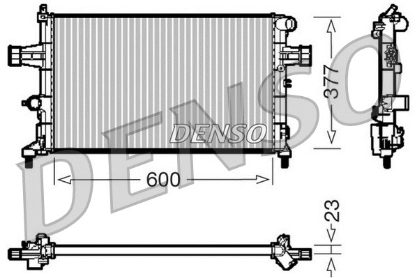 DRM20083 DENSO Радиатор, охлаждение двигателя (фото 1)