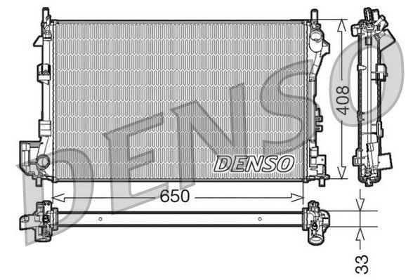 DRM20087 DENSO Радиатор, охлаждение двигателя (фото 1)