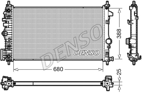 DRM20108 DENSO Радиатор, охлаждение двигателя (фото 1)