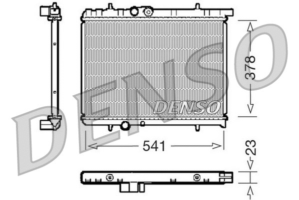 DRM21031 DENSO Радиатор, охлаждение двигателя (фото 1)