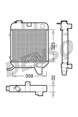 DRM21040 DENSO Радиатор, охлаждение двигателя (фото 1)