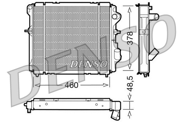 DRM23007 DENSO Радиатор, охлаждение двигателя (фото 1)