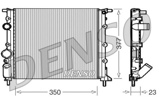 DRM23010 DENSO Радиатор, охлаждение двигателя (фото 1)