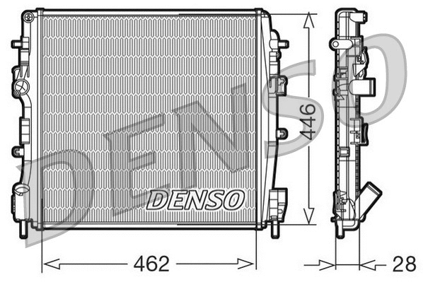 DRM23018 DENSO Радиатор, охлаждение двигателя (фото 1)