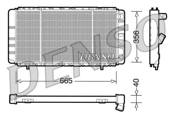 DRM23021 DENSO Радиатор, охлаждение двигателя (фото 1)