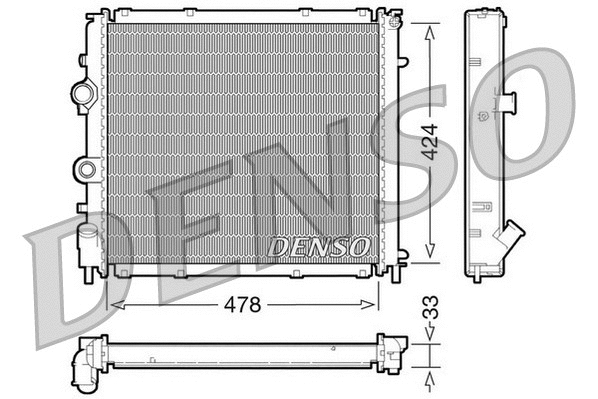 DRM23030 DENSO Радиатор, охлаждение двигателя (фото 1)