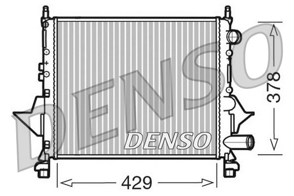 DRM23082 DENSO Радиатор, охлаждение двигателя (фото 1)