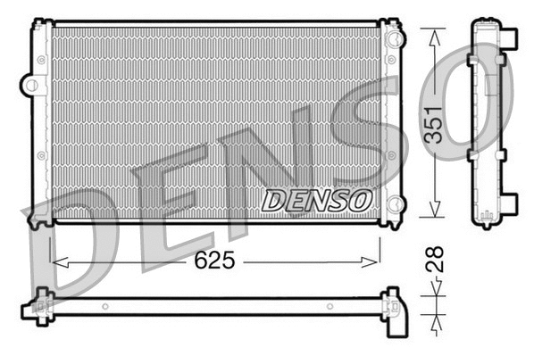 DRM26001 DENSO Радиатор, охлаждение двигателя (фото 1)