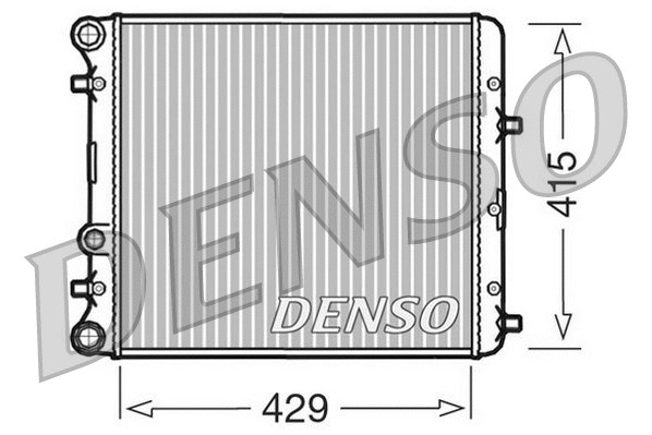 DRM27002 DENSO Радиатор, охлаждение двигателя (фото 1)