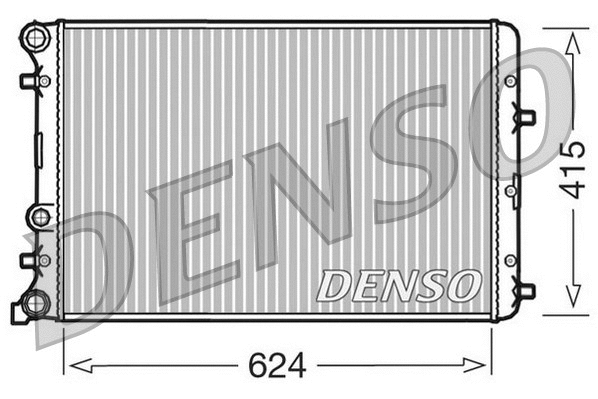 DRM27003 DENSO Радиатор, охлаждение двигателя (фото 1)