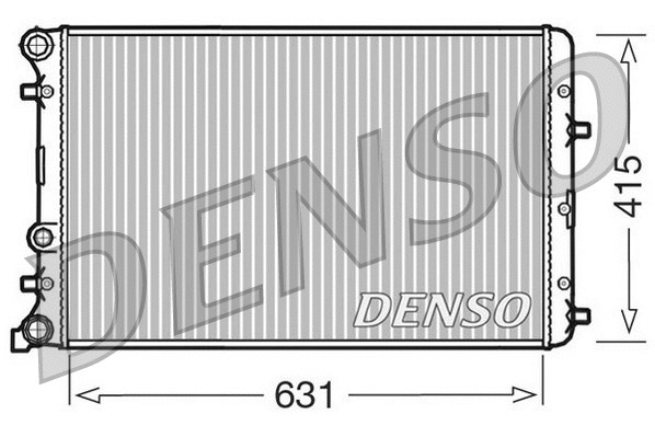 DRM27004 DENSO Радиатор, охлаждение двигателя (фото 1)