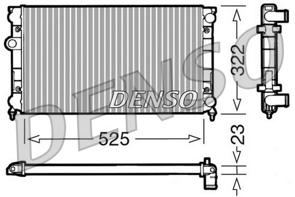 DRM32006 DENSO Радиатор, охлаждение двигателя (фото 1)