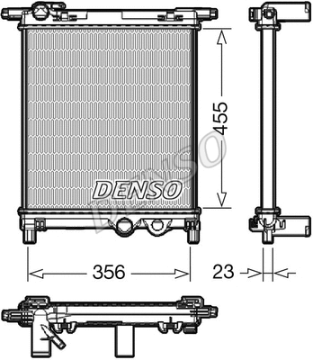 DRM32036 DENSO Радиатор, охлаждение двигателя (фото 1)
