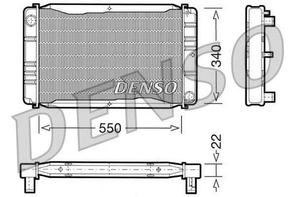 DRM33012 DENSO Радиатор, охлаждение двигателя (фото 1)