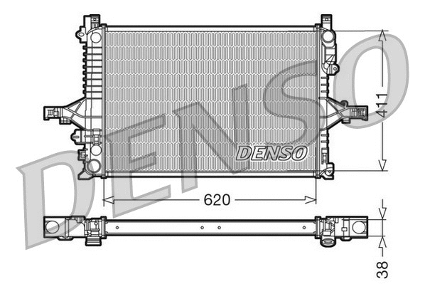 DRM33065 DENSO Радиатор, охлаждение двигателя (фото 1)