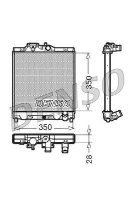 DRM40004 DENSO Радиатор, охлаждение двигателя (фото 1)