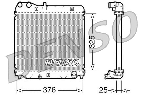 DRM40015 DENSO Радиатор, охлаждение двигателя (фото 1)