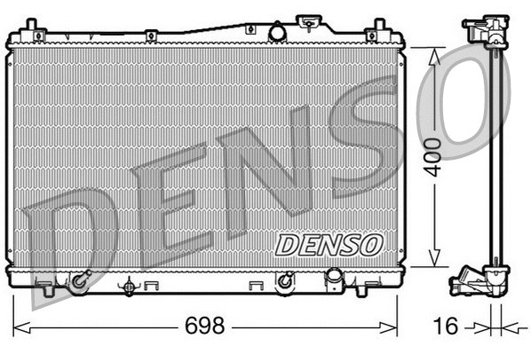 DRM40017 DENSO Радиатор, охлаждение двигателя (фото 1)