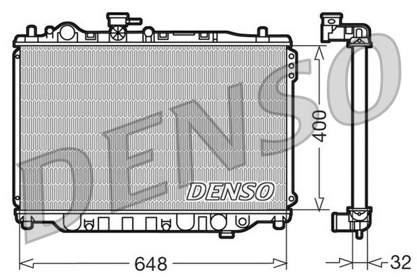 DRM44007 DENSO Радиатор, охлаждение двигателя (фото 1)