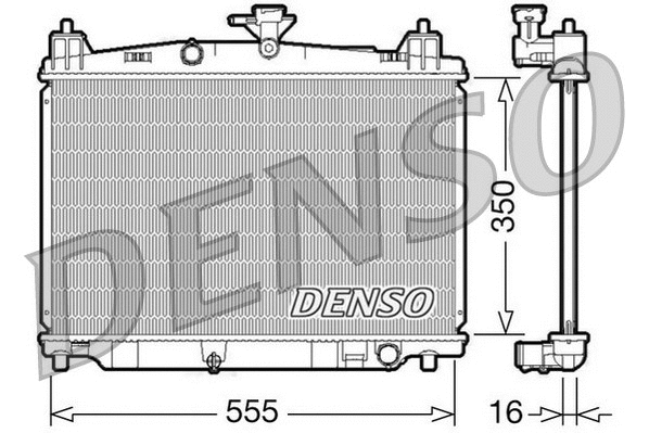 DRM44016 DENSO Радиатор, охлаждение двигателя (фото 1)