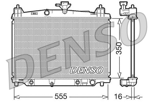 DRM44018 DENSO Радиатор, охлаждение двигателя (фото 1)