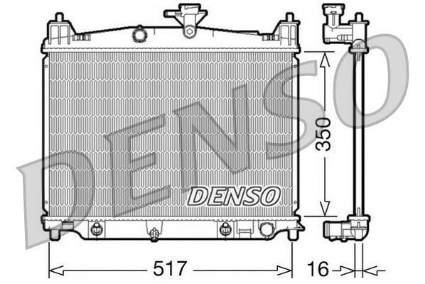DRM44019 DENSO Радиатор, охлаждение двигателя (фото 1)