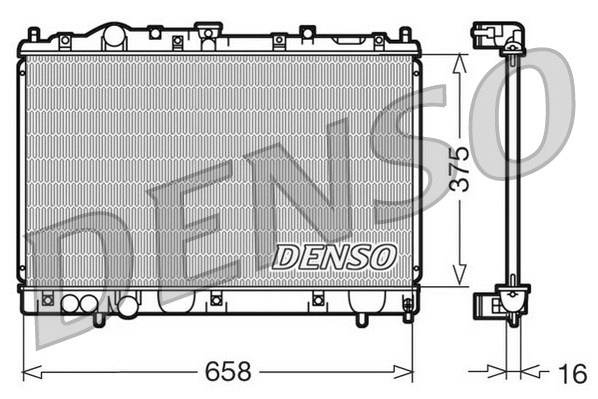 DRM45004 DENSO Радиатор, охлаждение двигателя (фото 1)