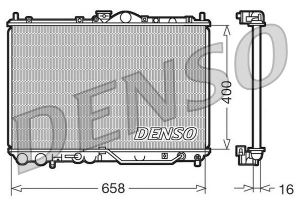 DRM45011 DENSO Радиатор, охлаждение двигателя (фото 1)