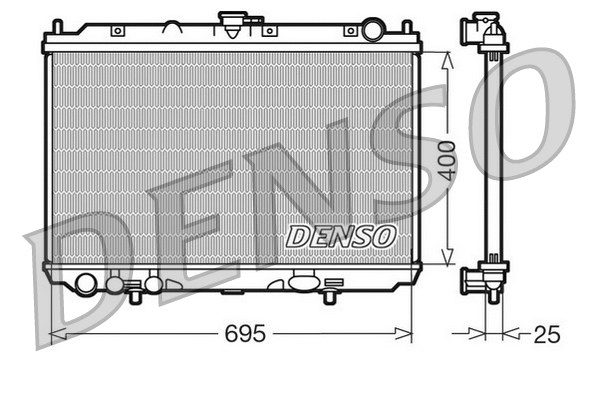 DRM46016 DENSO Радиатор, охлаждение двигателя (фото 1)