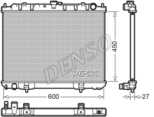 DRM46039 DENSO Радиатор, охлаждение двигателя (фото 1)