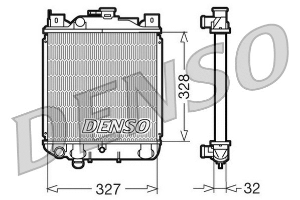 DRM47006 DENSO Радиатор, охлаждение двигателя (фото 1)