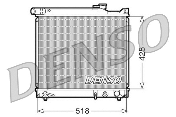 DRM47012 DENSO Радиатор, охлаждение двигателя (фото 1)