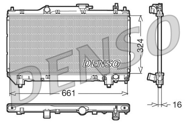DRM50015 DENSO Радиатор, охлаждение двигателя (фото 1)